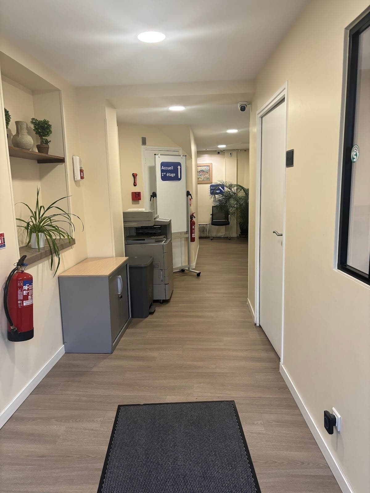Accueil et couloir d'entrée du centre CNFSE
